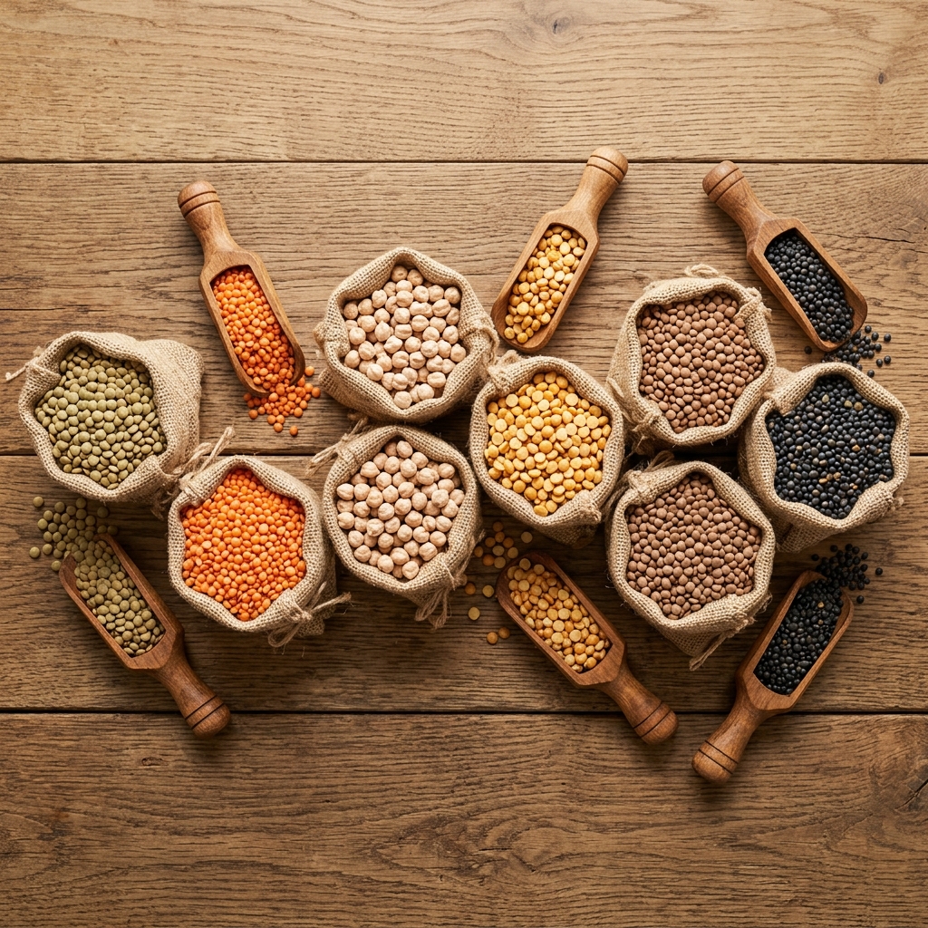 Export grade lentils chickpeas and pulses